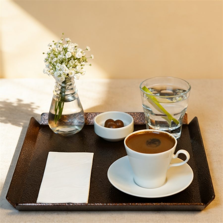 Turkish coffee with Turkish delight